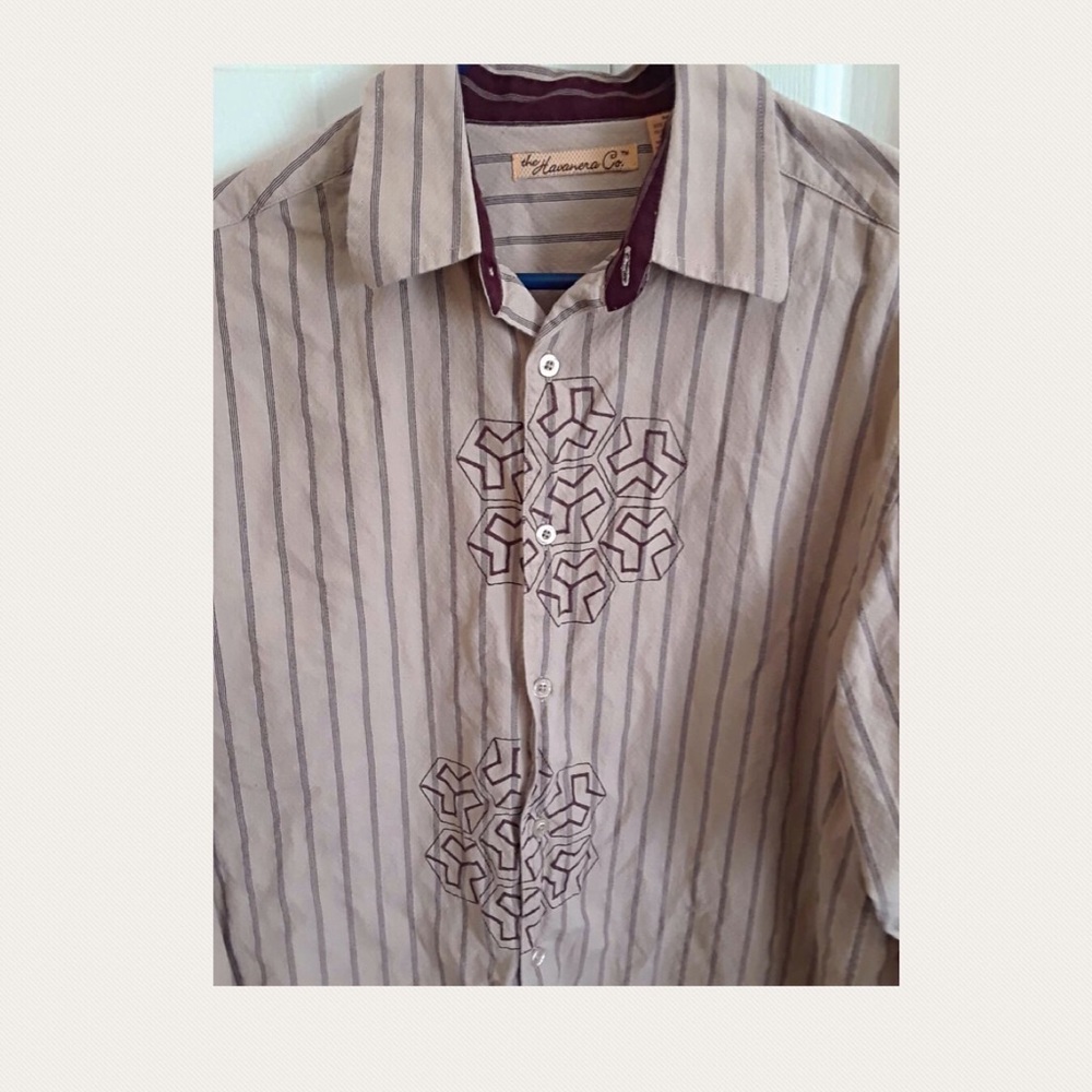 The Havanera Co. M/M Long Sleeve Button Down Shirt